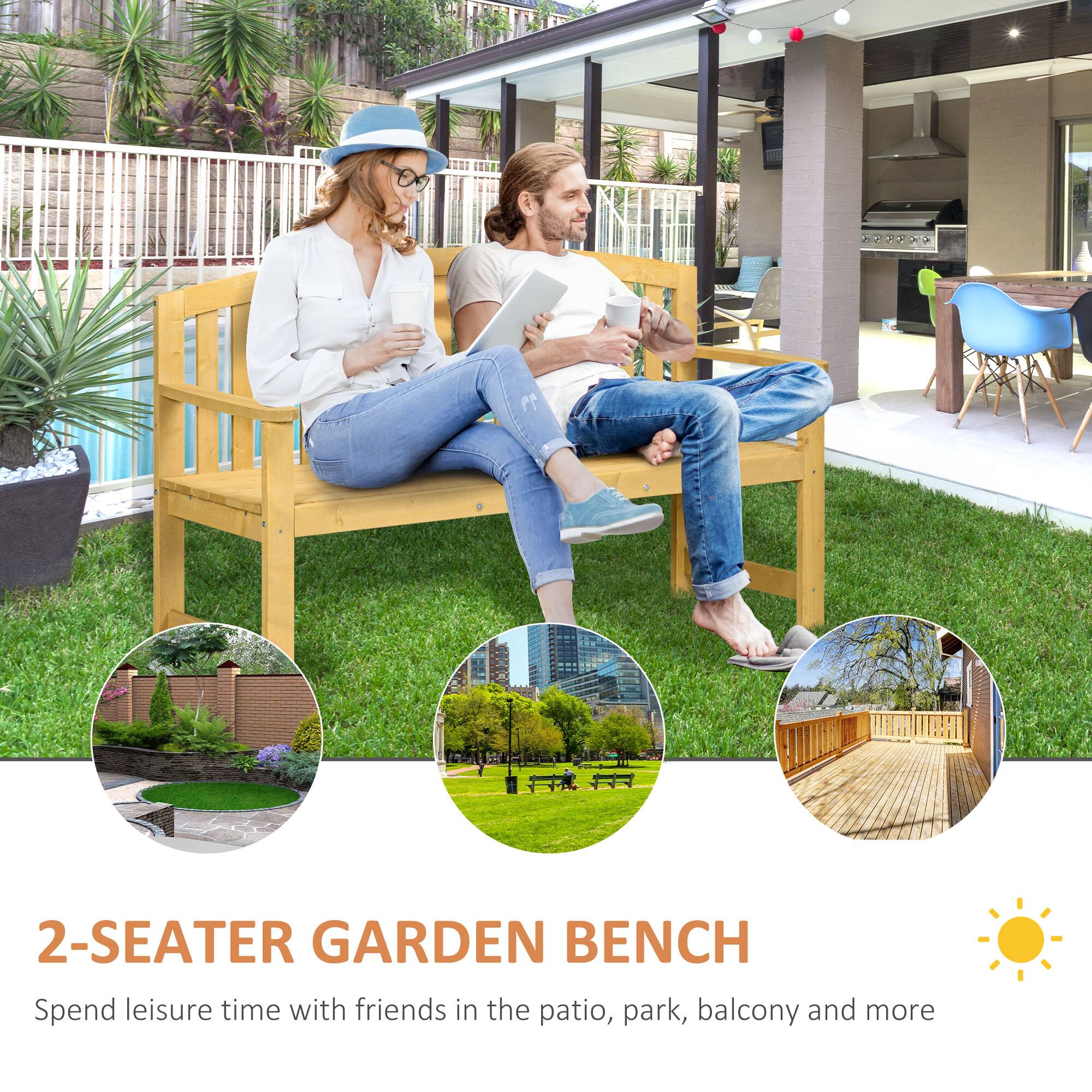 PA 2-SEATER GARDEN BENCH
Spend leisure time with friends in the patio, park, balcony and more