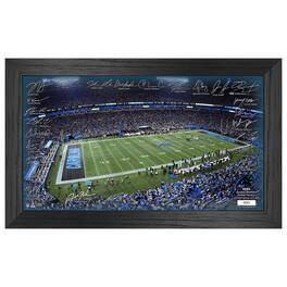 Highland Mint - Carolina Panthers 12" x 20" 2024 Signature Gridiron Panoramic Framed Photo - Multicolor