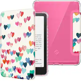 Kitcheniva - Soft Transparent Case For 7 Inch Kindle Paperwhite 12th 2024 Protective Shell - Raining Hearts