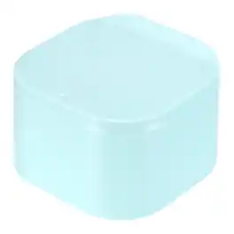 Unique Bargains - Mini Trash Cans, 0.8 Gallon Press Type Small Desktop Trash Can with Lid for Home Office Car Bathroom - Nordic Blue