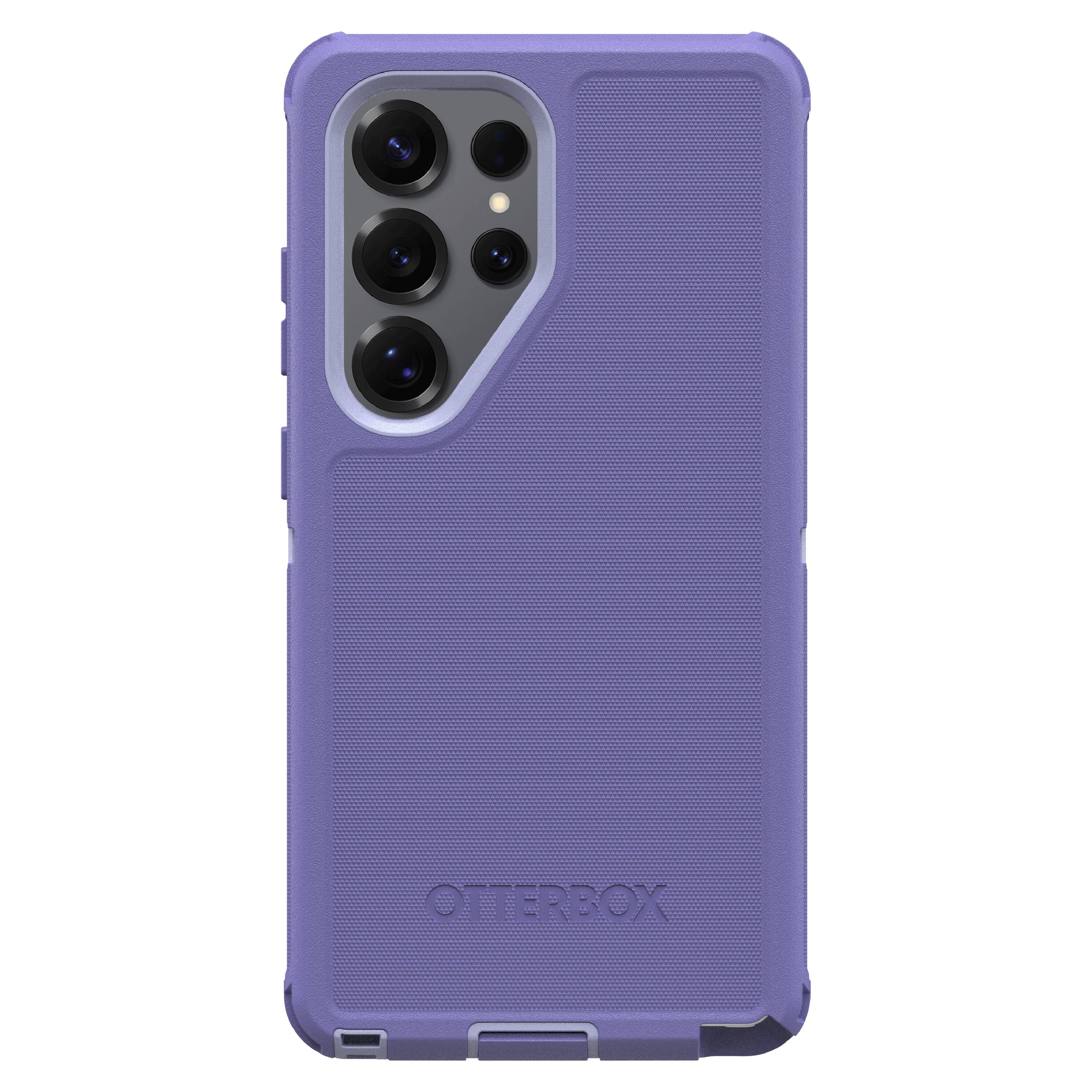 Angle. OtterBox - Defender Series Pro Hard Shell for Samsung Galaxy S25 Ultra - Purple.
