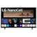 Angle. LG - 50" Class NanoCell 75UQA Series LED 4K UHD Smart webOS TV - Black.