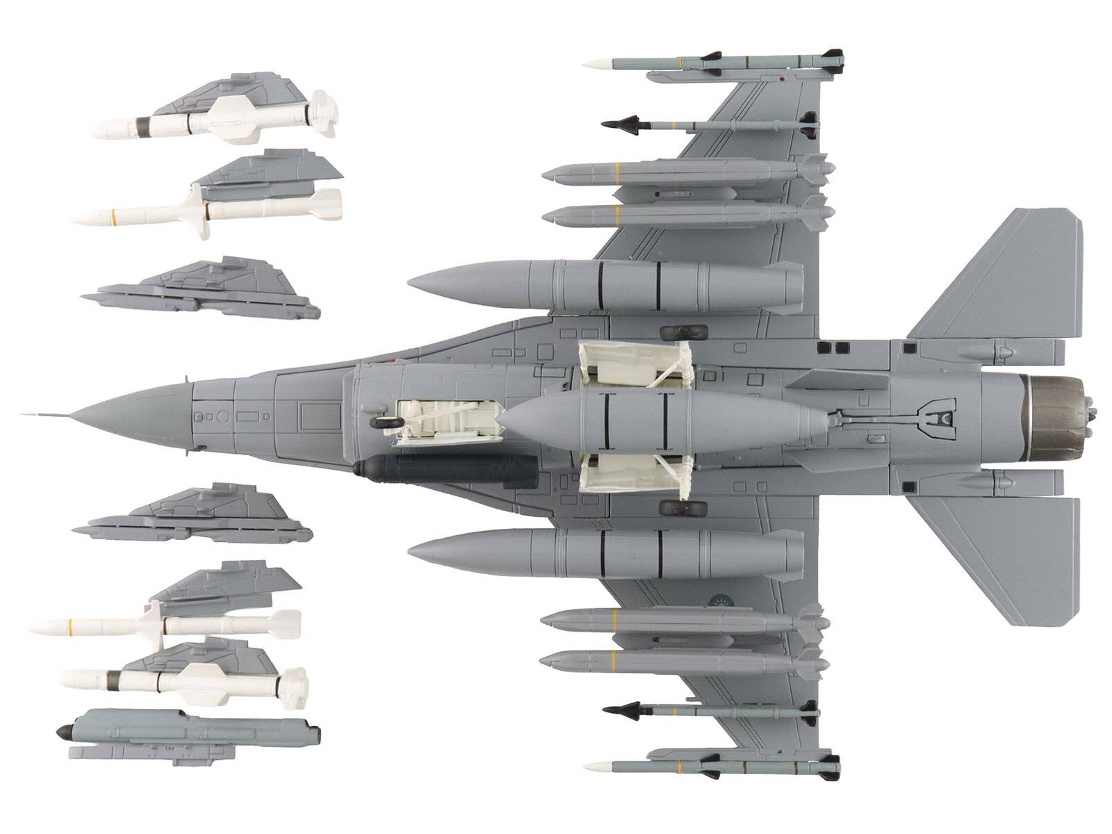 Back. Hobby Master - Lockheed F-16D Fighting Falcon "6831 Block 70" 2025 Republic of China Air Force "Air Power Series" 1/72 - Grey.