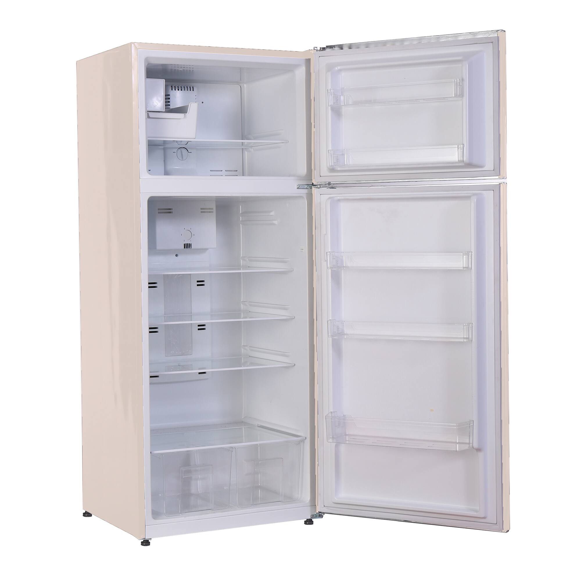 Alt View 1. Conserv - Conserv 30in RETRO Refrigerator 18cf Top Mount FACTORY INSTALLED ICE MAKER 110V Handle - Cream.
