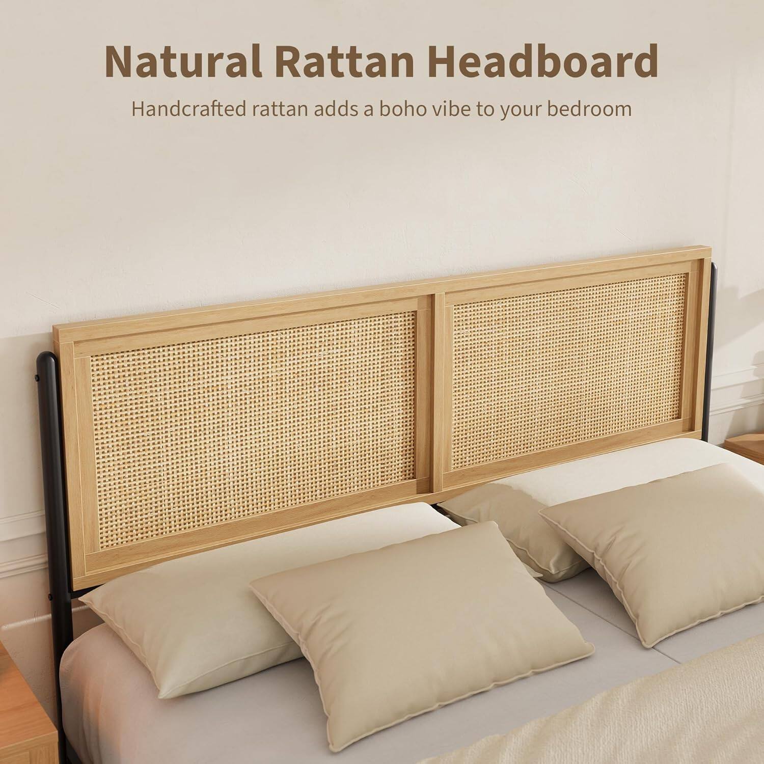 Natural Rattan Headboard

Handcrafted rattan adds a boho vibe to your bedroom