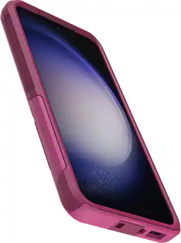 OtterBox - Galaxy S23 Commuter Series Case - INTO The Fuchsia , Slim & Tough, Pocket-Friendly, with Port Protection - Pink