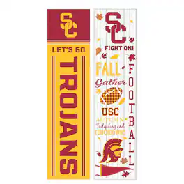 Evergreen Enterprises - USC Trojans 47" Double Sided Fall Leaner Fan Sign - Multicolor