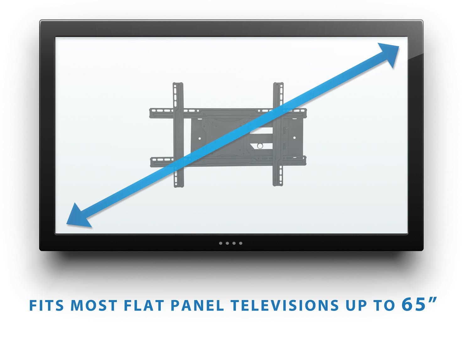 FITS MOST FLAT PANEL TELEVISIONS UP TO 65"