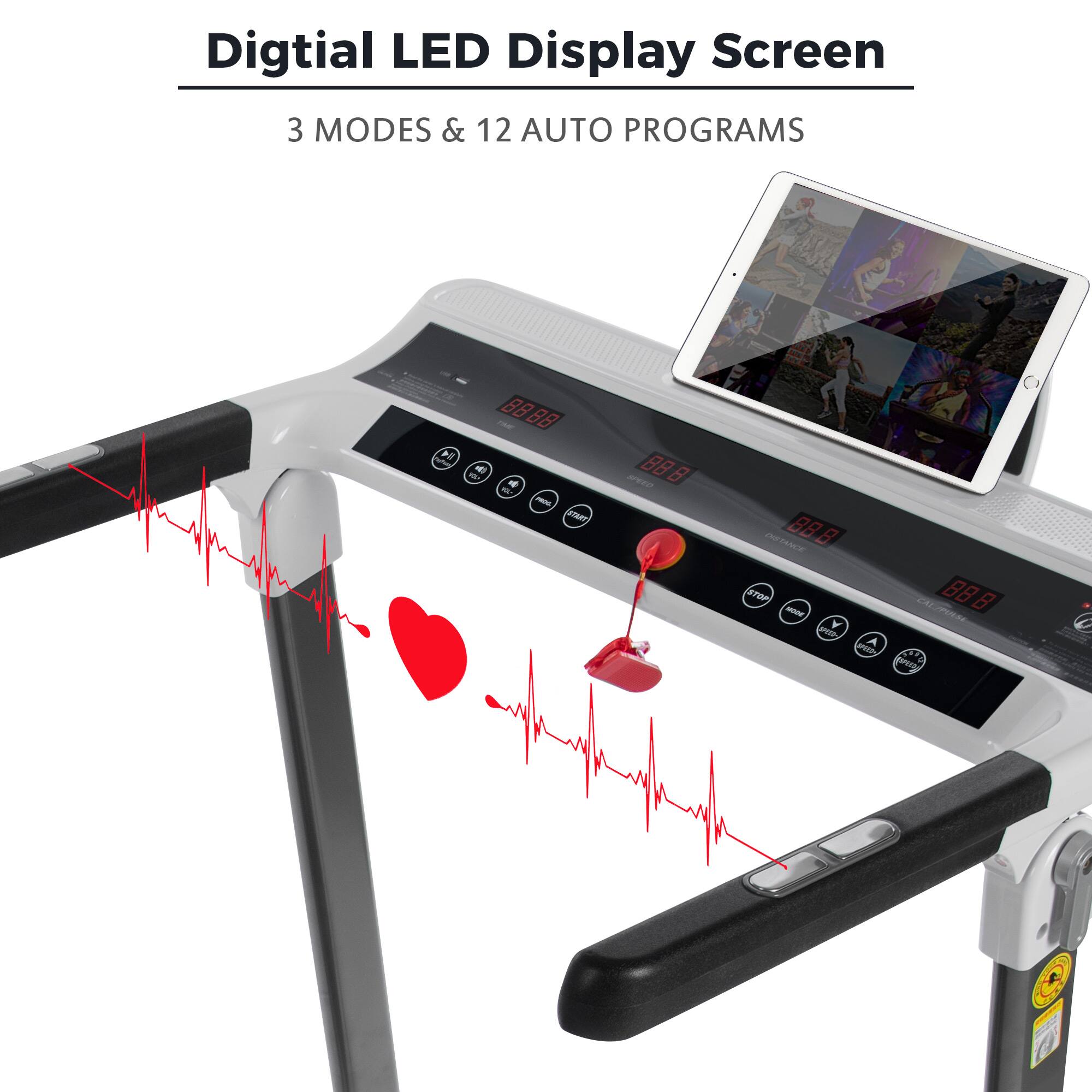 Digital LED Display Screen  
3 MODES & 12 AUTO PROGRAMS