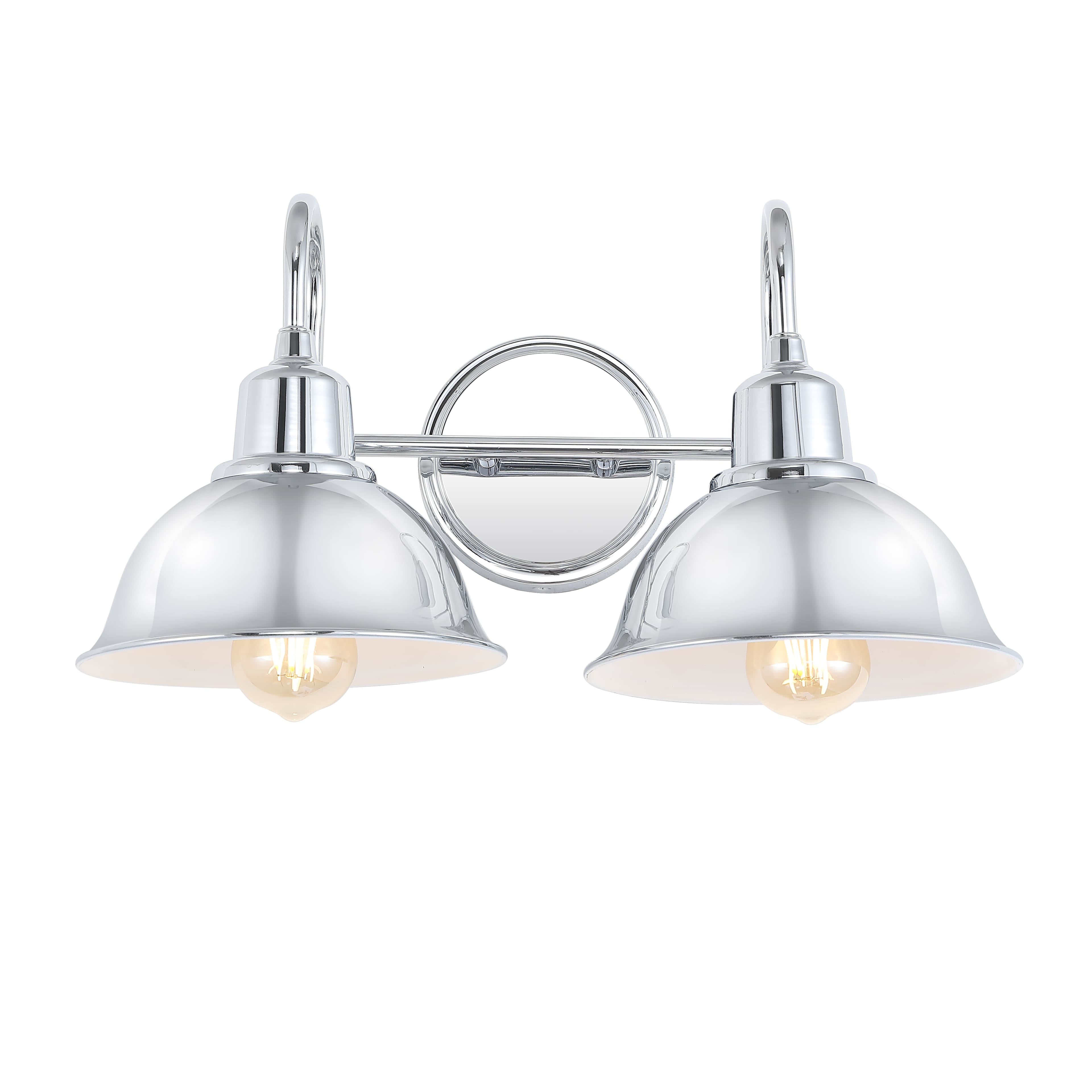 "Jonathan Y - Frisco 17.25"" 2-Light Farmhouse Industrial Iron LED Vanity - Chrome" price history on PriceWatchPro