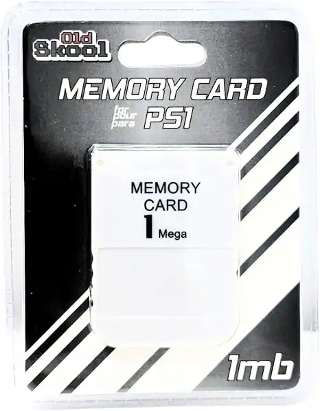 Old Skool MEMORY CARD for PS1  
MEMORY CARD 1 Mega  
1mb