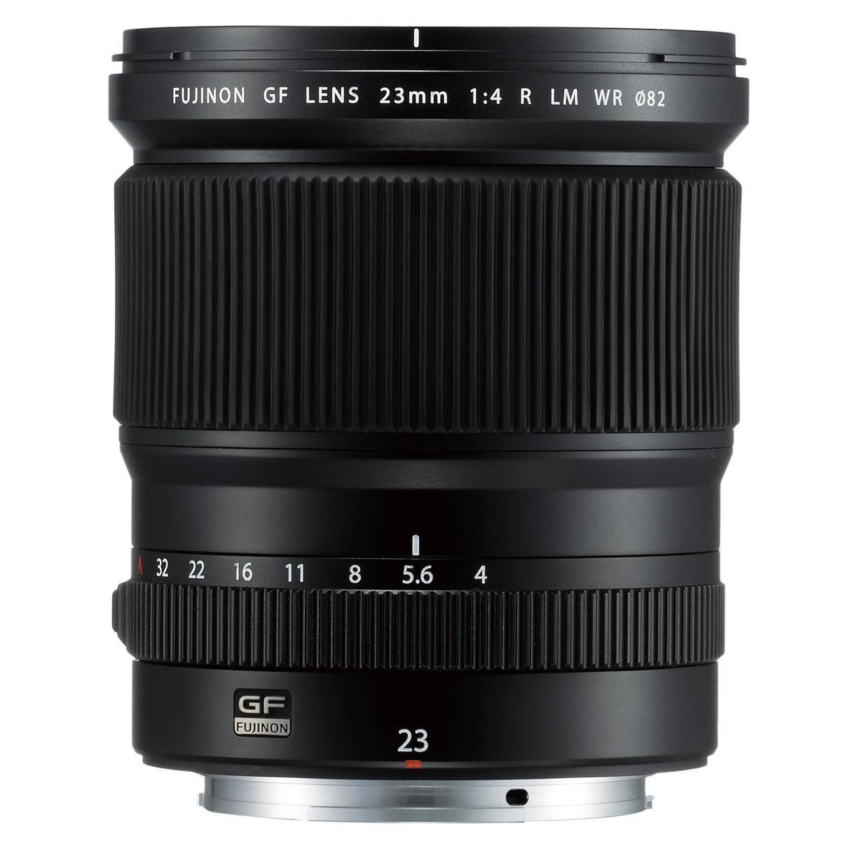FUJINON GF LENS 23mm 1:4 R LM WR 082  
32 22 16 11 8 5.6 4  
GF FUJINON 23