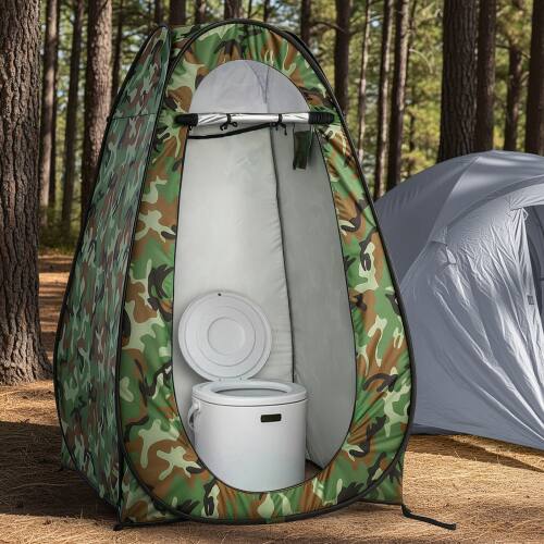 Alt View 7. Winado - 6 FT Camping Pop Up Tent Instant Portable Shower Dressing Fitting Tent Privacy Toilet, Changing Room for Outdoor Camping - Camouflage.