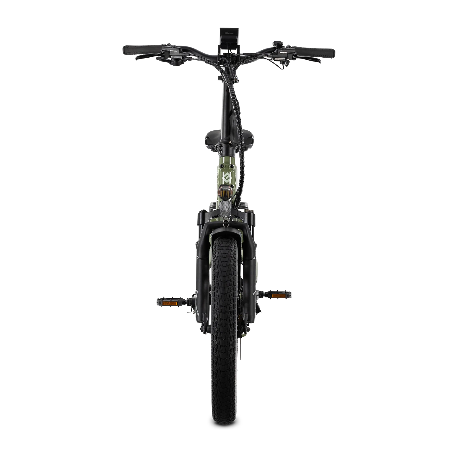Alt View 8. Lectric eBikes - XP4 750 Step-Over Foldable Long-Range eBike (Max 85mi/28mph) + LevelUp Rack/Seat Post/Elite Headlight/Lock/Phone Mount - Pine Green.
