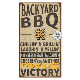 Jardine - Kennesaw State Owls 11'' x 20'' Indoor/Outdoor BBQ Sign - Brown