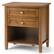 Angle. Simpli Home - Warm Shaker Bedside Table - Light Golden Brown.