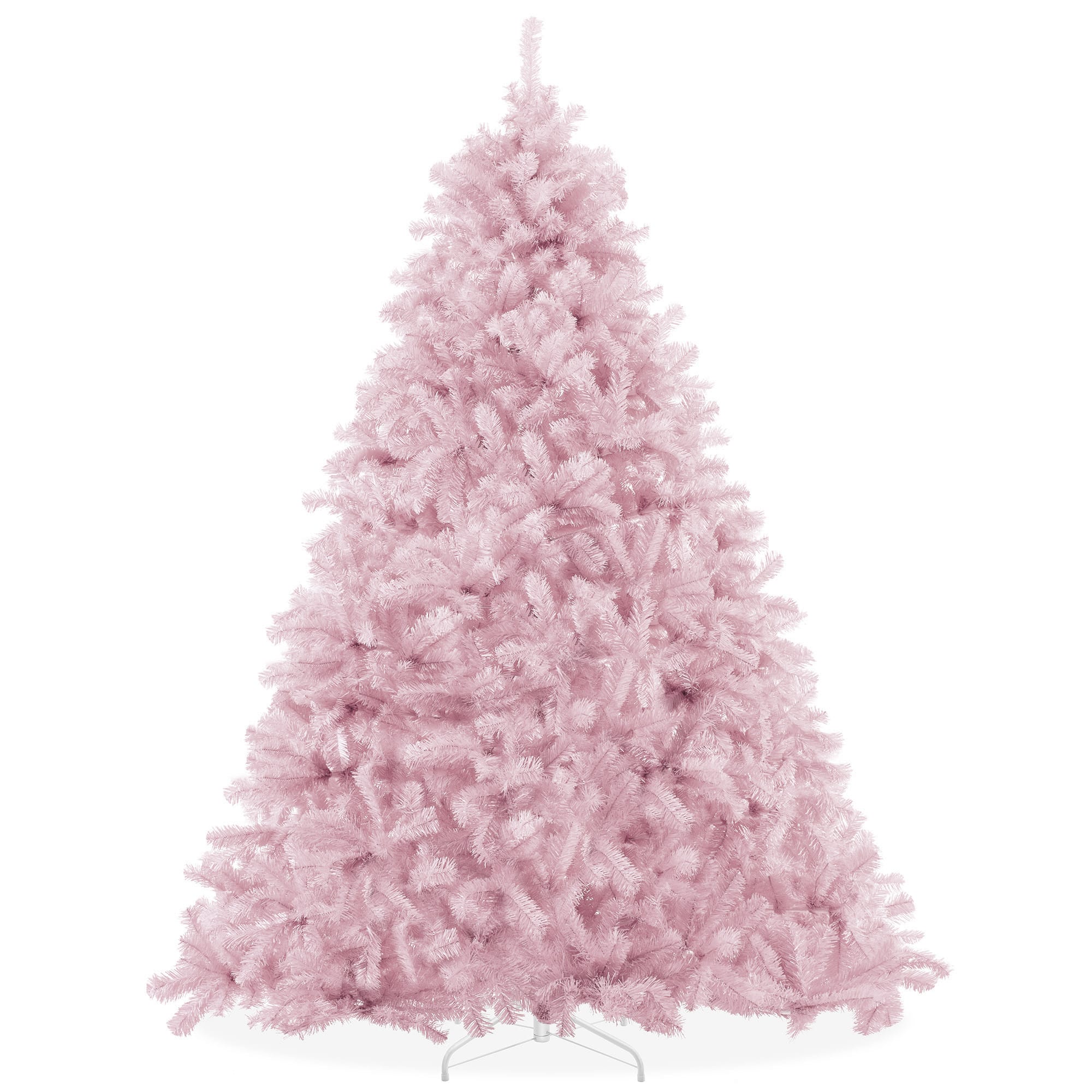 Casafield - Spruce Artificial Holiday Christmas Tree with Metal Stand - Pink