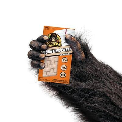 GORILLA MOUNTING PUTTY  
REMOVABLE