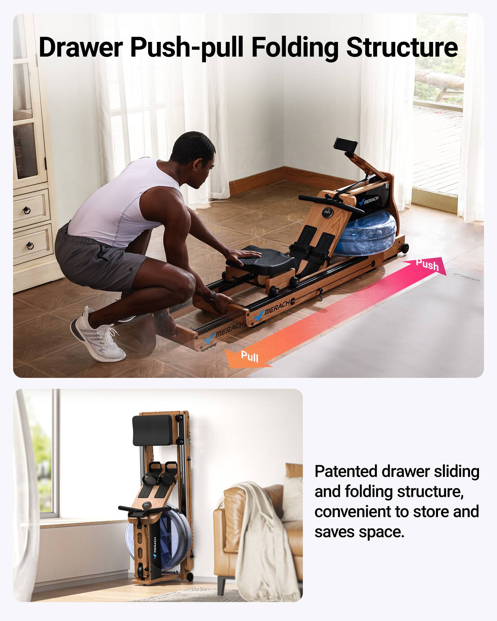Drawer Push-pull Folding Structure

Patented drawer sliding and folding structure, convenient to store and saves space.