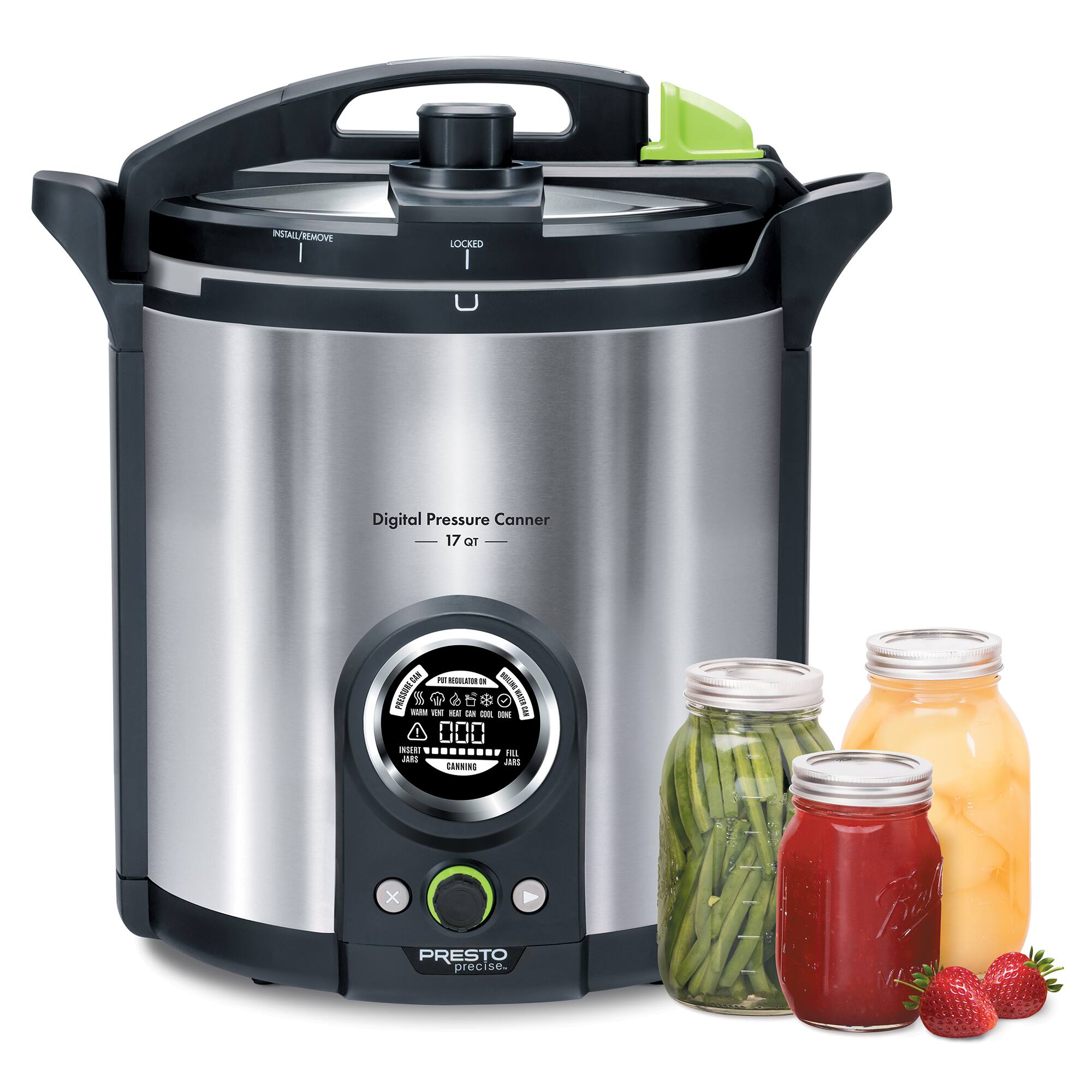 Digital Pressure Canner  
17 qt  

PRESTO precise