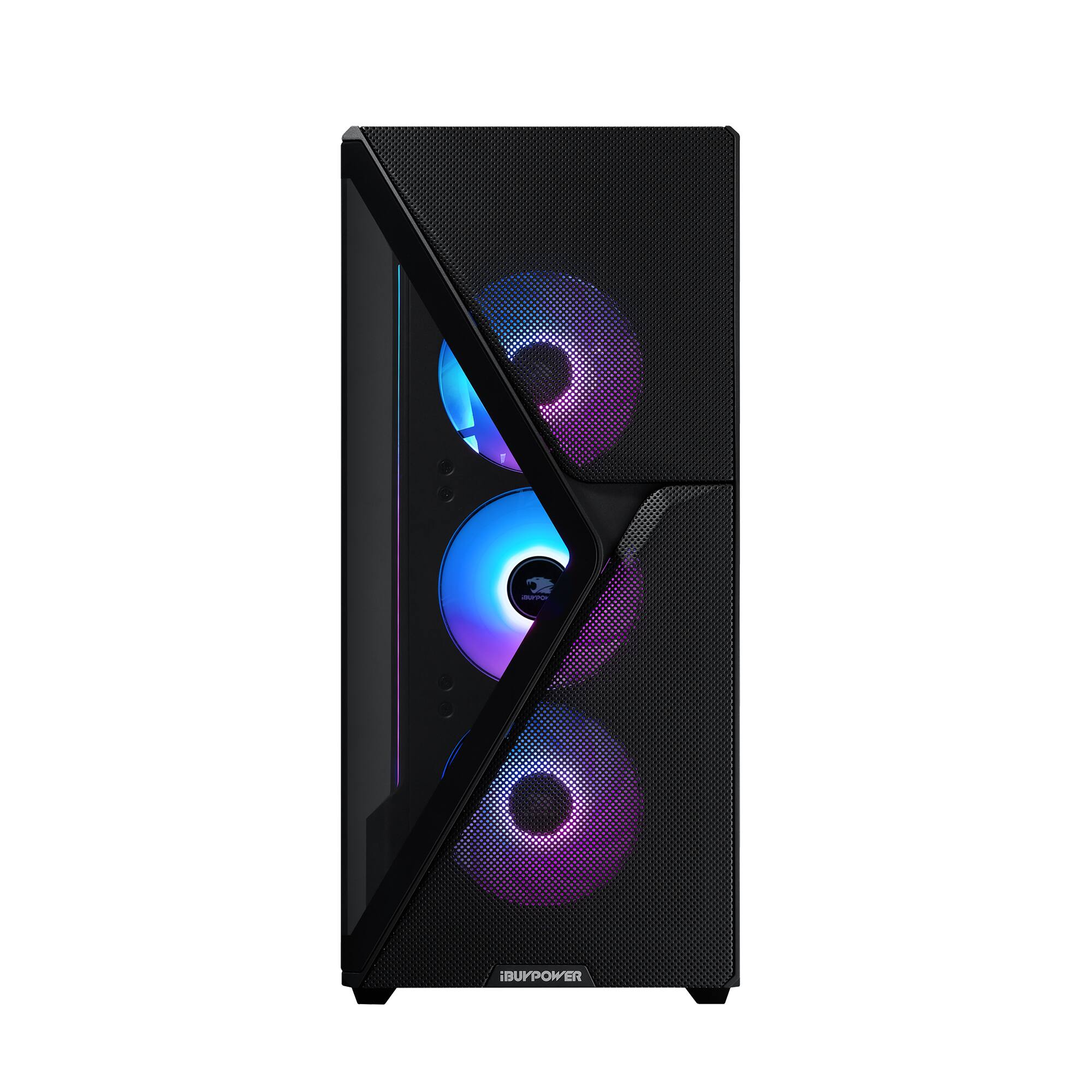 Alt View 6. iBUYPOWER - iBUYPOWER - Slate 8 MESH Gaming Desktop PC - AMD Ryzen 9 9900X, NVIDIA GeForce RTX 5070Ti 16GB, 32GB DDR5 RGB,2TB NVMe - Black.