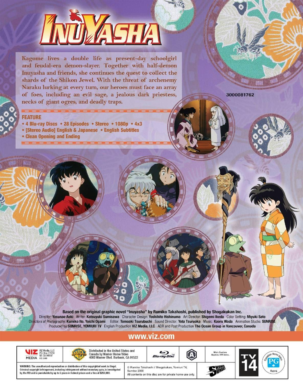 Back. Inuyasha: Set 3 (Box Set) [Blu-ray].