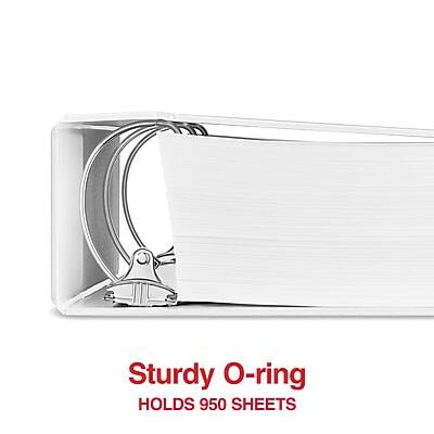 Sturdy O-ring  
HOLDS 950 SHEETS