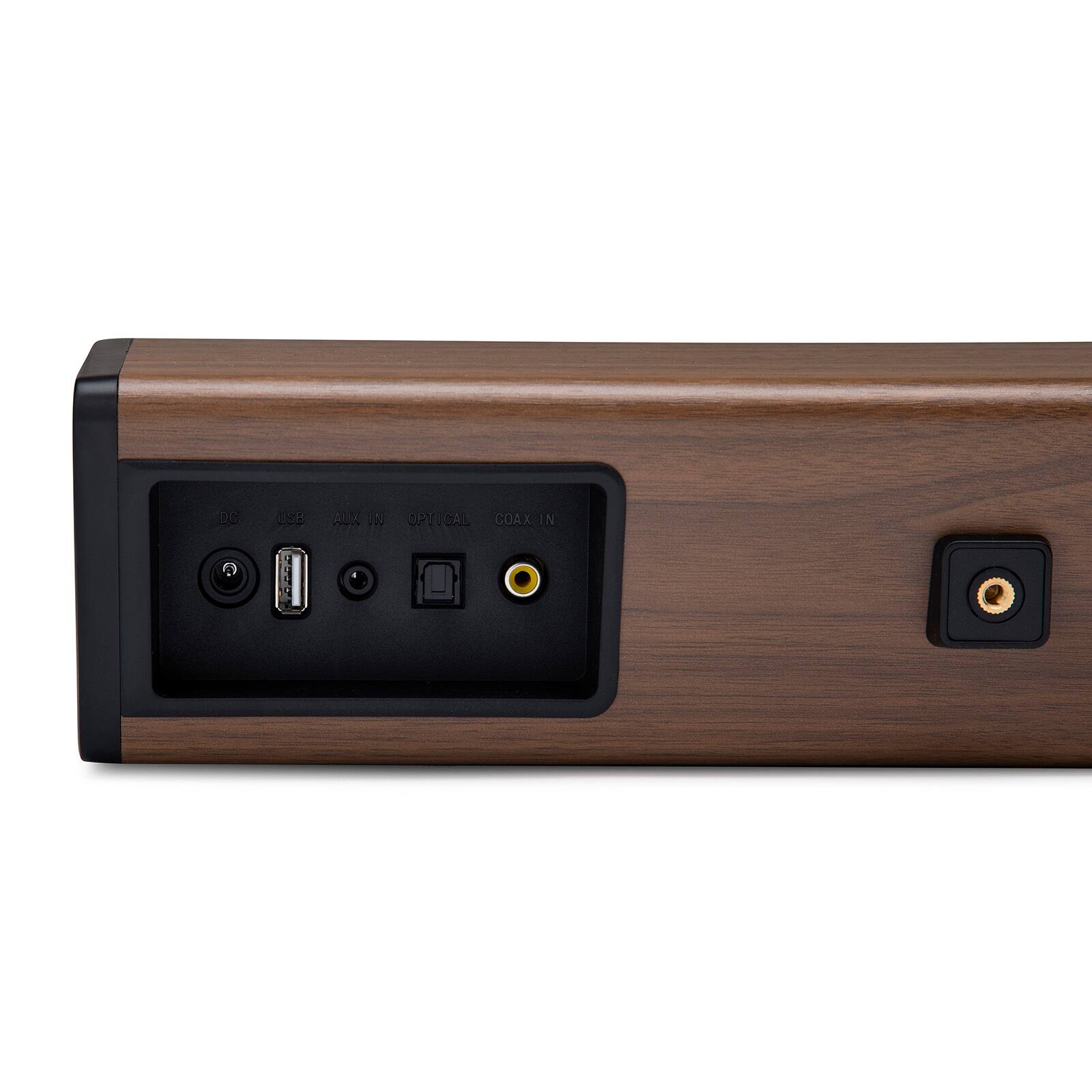 DC USB AUX IN OPTICAL COAX IN