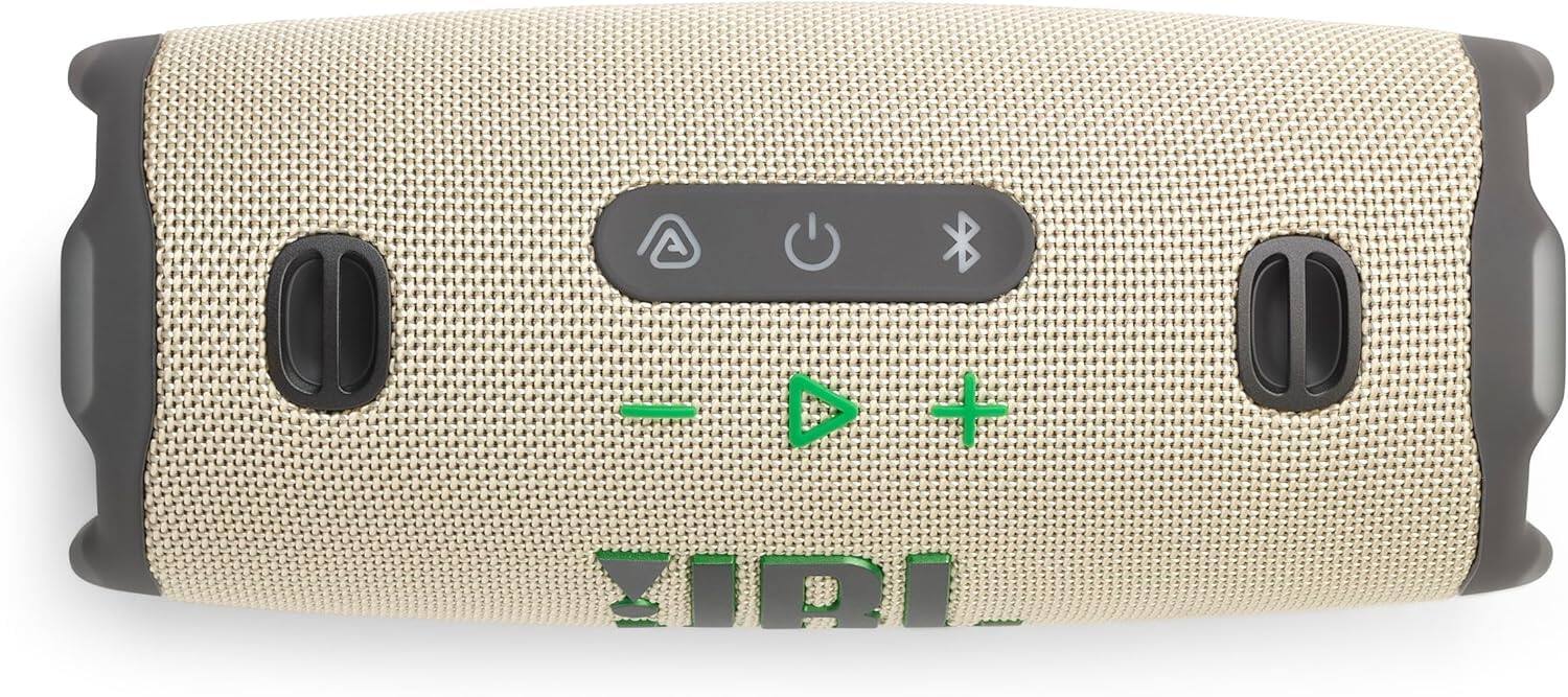 Alt View 1. JBL - Charge 6 Portable Waterproof Bluetooth Speaker with Carrying Case - Sand.