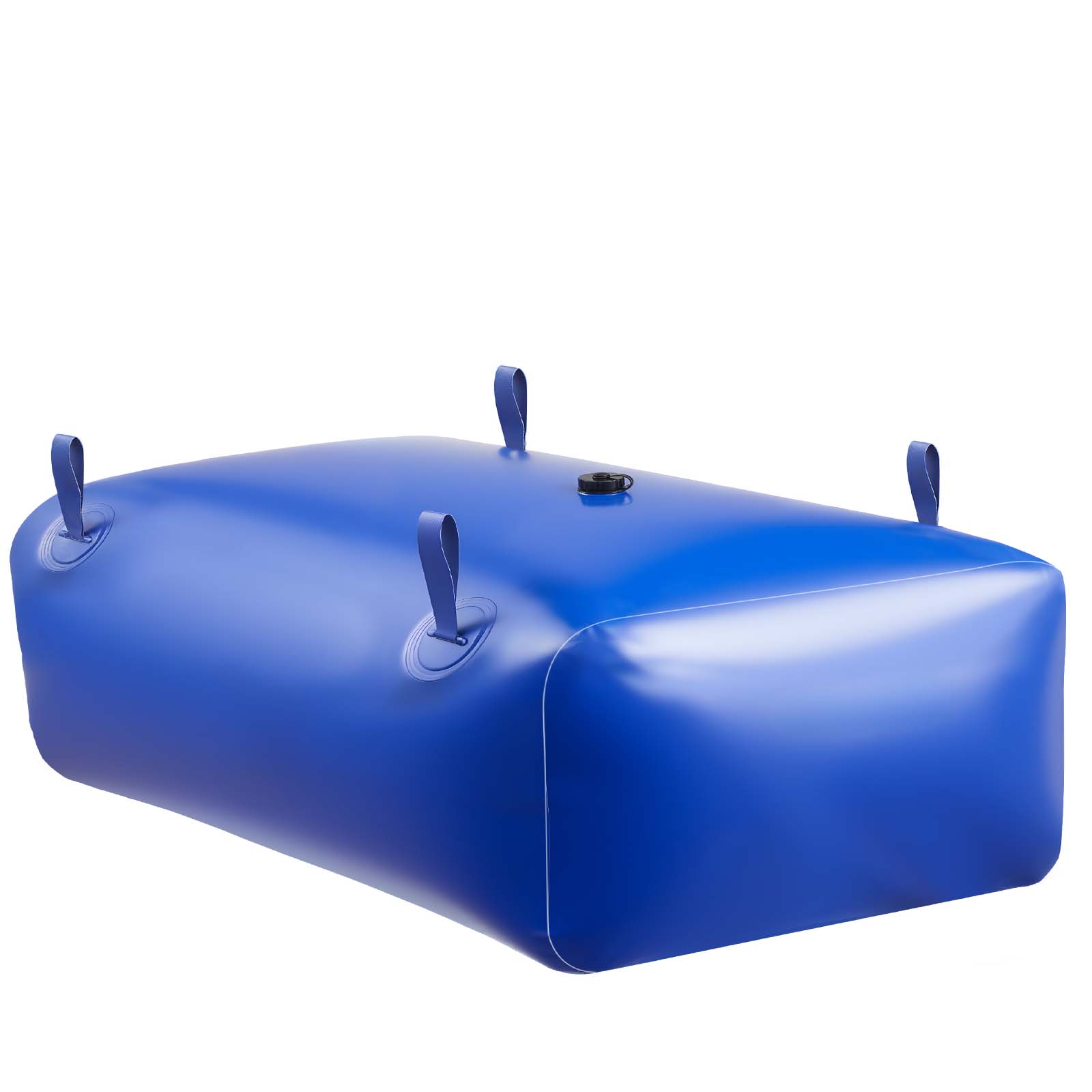 Alt View 5. VEVOR - Water Storage Bladder,142.7 Gal Collapsible Water Storage Bag,Wear-Resistant 1000D PVC Soft Waters Bag,Leakproof Camping - Blue.