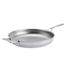 Demeyere - Industry 5 Nanotouch 12.5-inch fry pan with Handle Helper - Stainless Steel