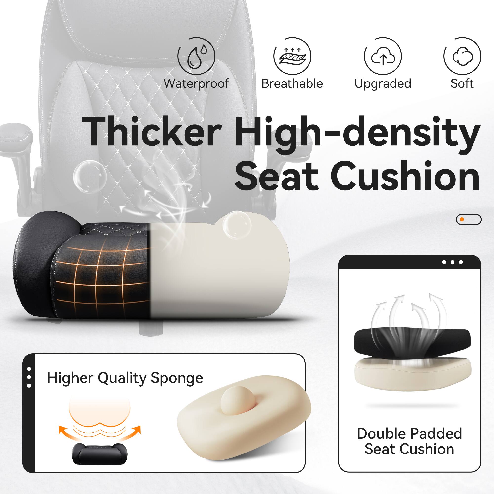 Waterproof Breathable Upgraded Soft Thicker High-density Seat Cushion

Higher Quality Sponge Double Padded Seat Cushion
