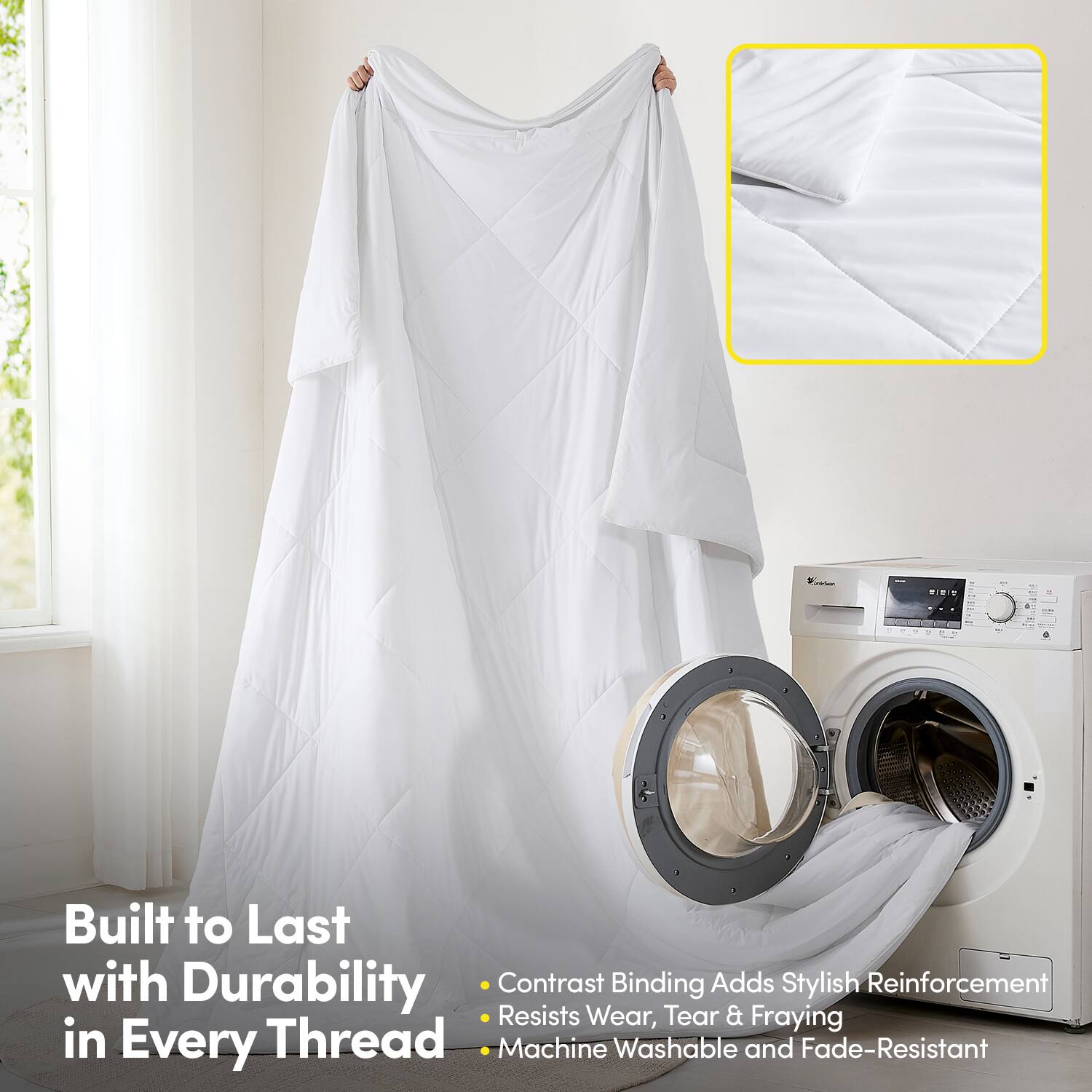 Built to Last with Durability in Every Thread

- Contrast Binding Adds Stylish Reinforcement
- Resists Wear, Tear & Fraying
- Machine Washable and Fade-Resistant