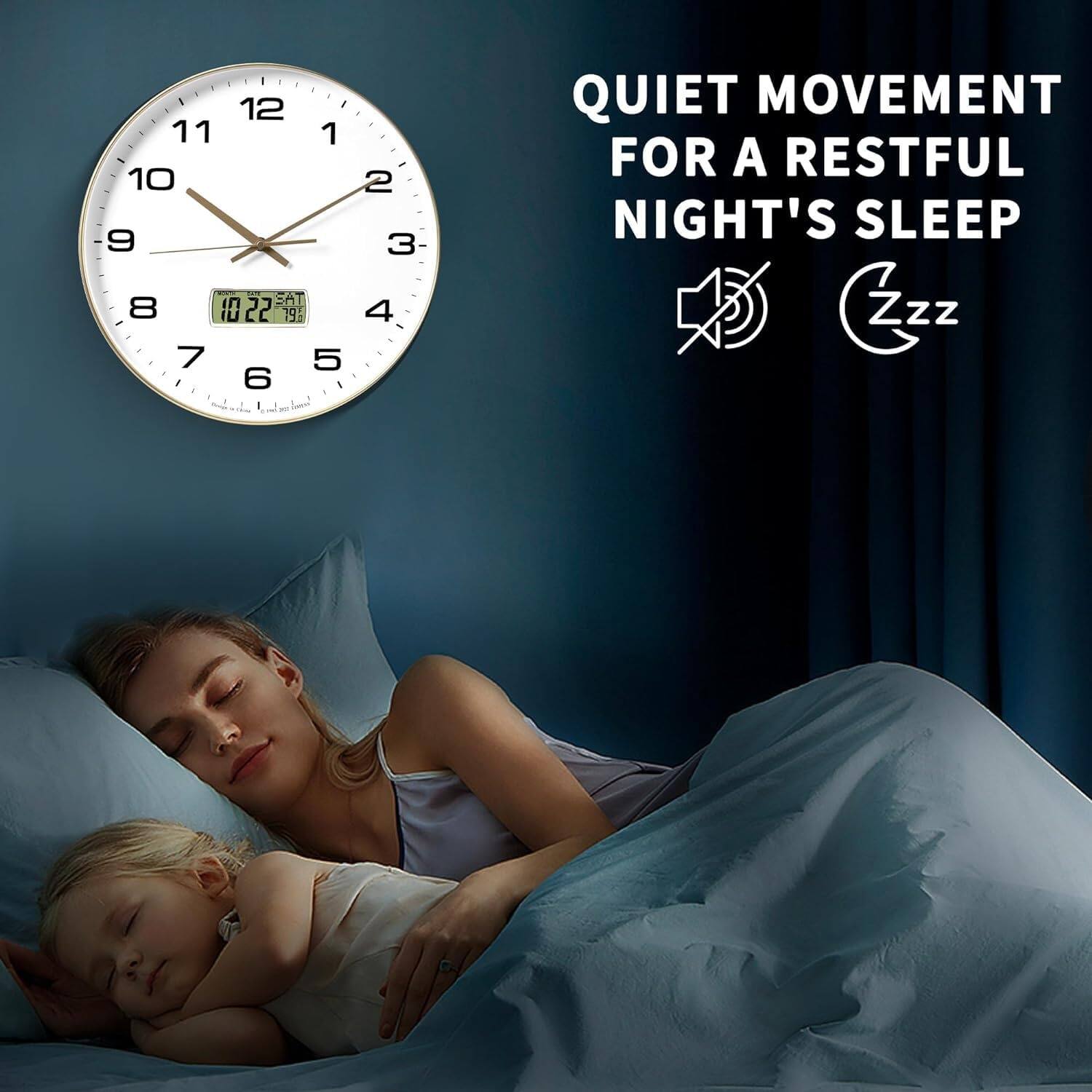 12 11 1 10 9 SAT 8 10:22 19 7 5 6

QUIET MOVEMENT FOR A RESTFUL NIGHT'S SLEEP (Zzz Zzz Zzz)
