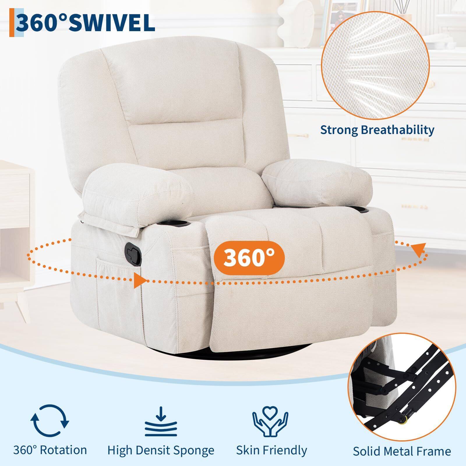 360° SWIVEL

- Strong Breathability
- 360° Rotation
- High Densit Sponge
- Skin Friendly
- Solid Metal Frame
