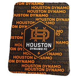 Logo Brands - Houston Dynamo FC 50'' x 60'' Classic Fleece Blanket - Black