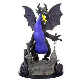 Disney - Maleficent Dragon Q-FIG MAX Elite Diorama - Black/Purple