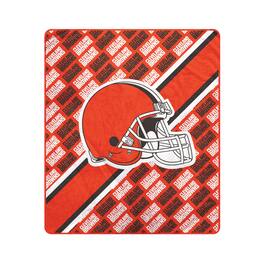 Pegasus - Cleveland Browns 60" x 70" Diagonal Lined Wordmark Ultra Soft Blanket - Multicolor