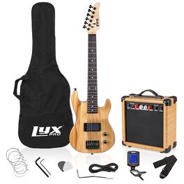 Lyxpro - Electric Guitar Kit, 30” Electric Guitar with Amp & Electric Guitar Accessories - Natural