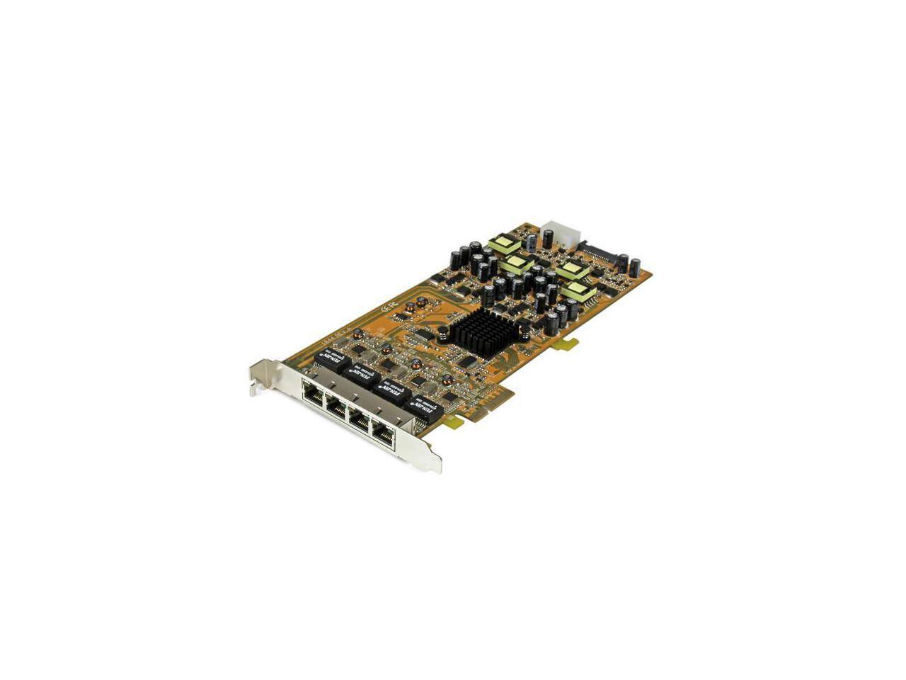 Alt View 4. StarTech.com - StarTech.com 4 Port Gigabit Power over Ethernet PCIe Network Card - PSE / PoE PCI Express NIC.