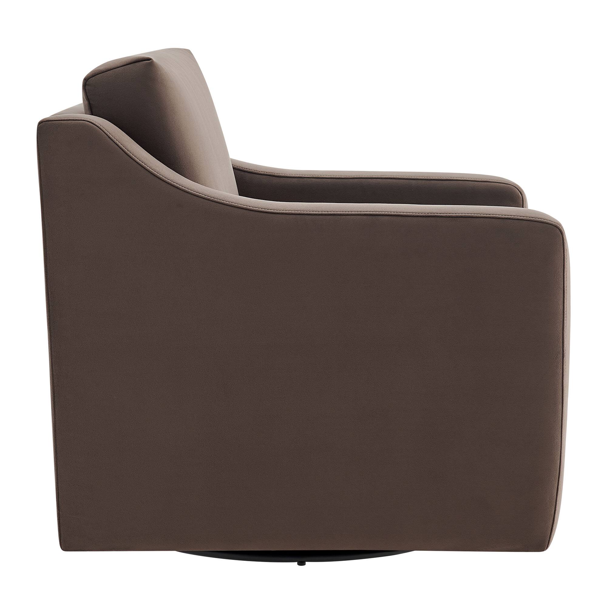 Back. Modway - Liora Performance Velvet Armchair by Modway - Brown.