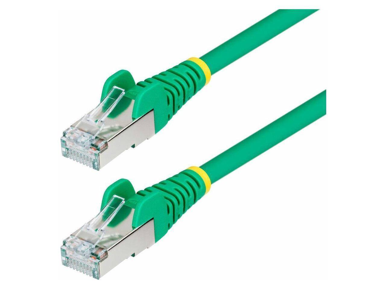 Alt View 4. StarTech.com - StarTech 1ft Green CAT6a Ethernet Cable Model NLGN-1F-CAT6A-PATCH.