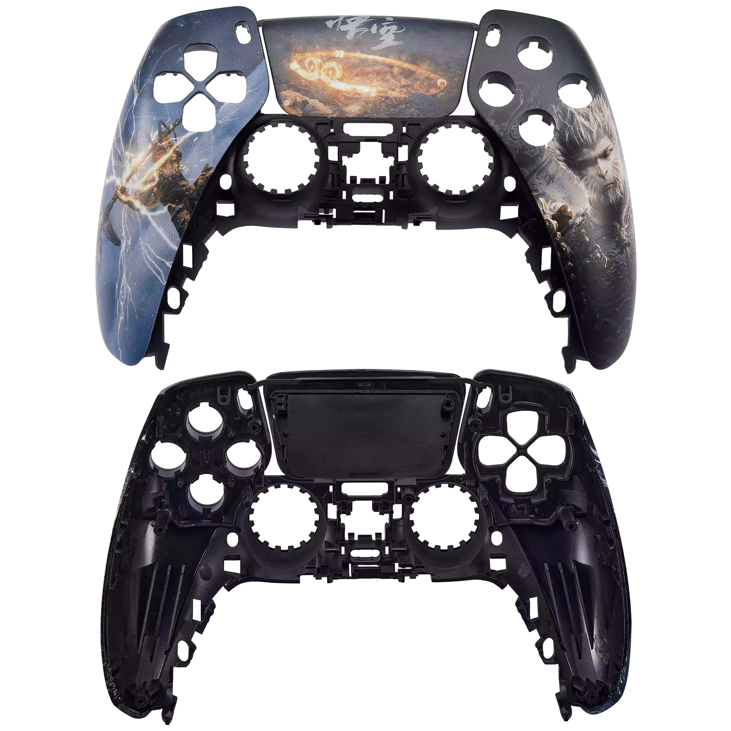 Alt View 3. MobileSentrix - Wukong - PlayStation 5 PS5 Compatible Controller Top Faceplate.
