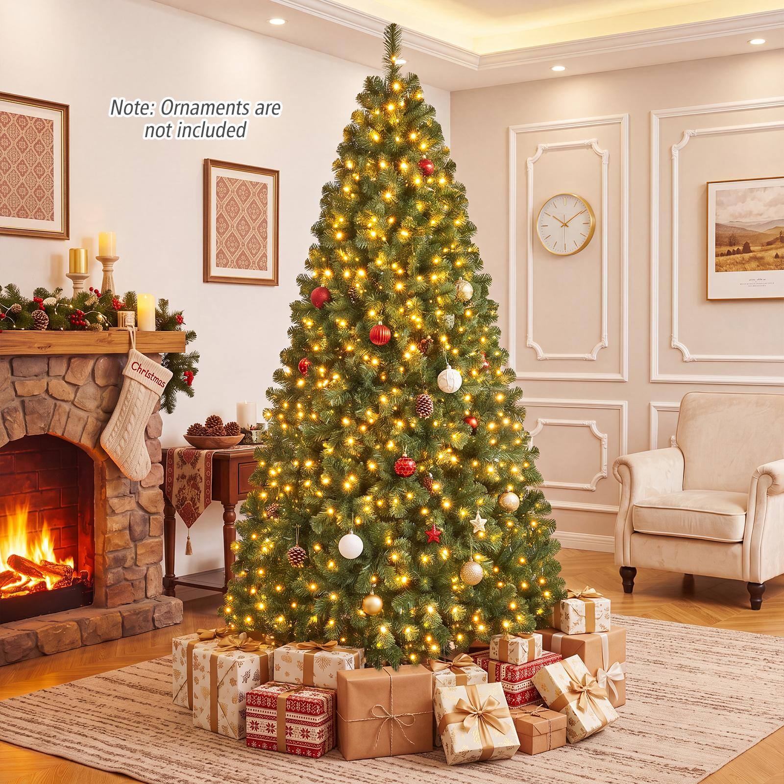 Note: Ornaments are not included