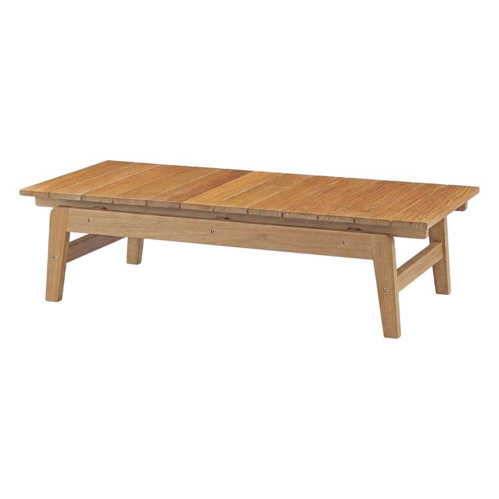 Outdoor Escape - Teak Outdoor Coffee Table with Sleek Design and Durable Construction - Brown