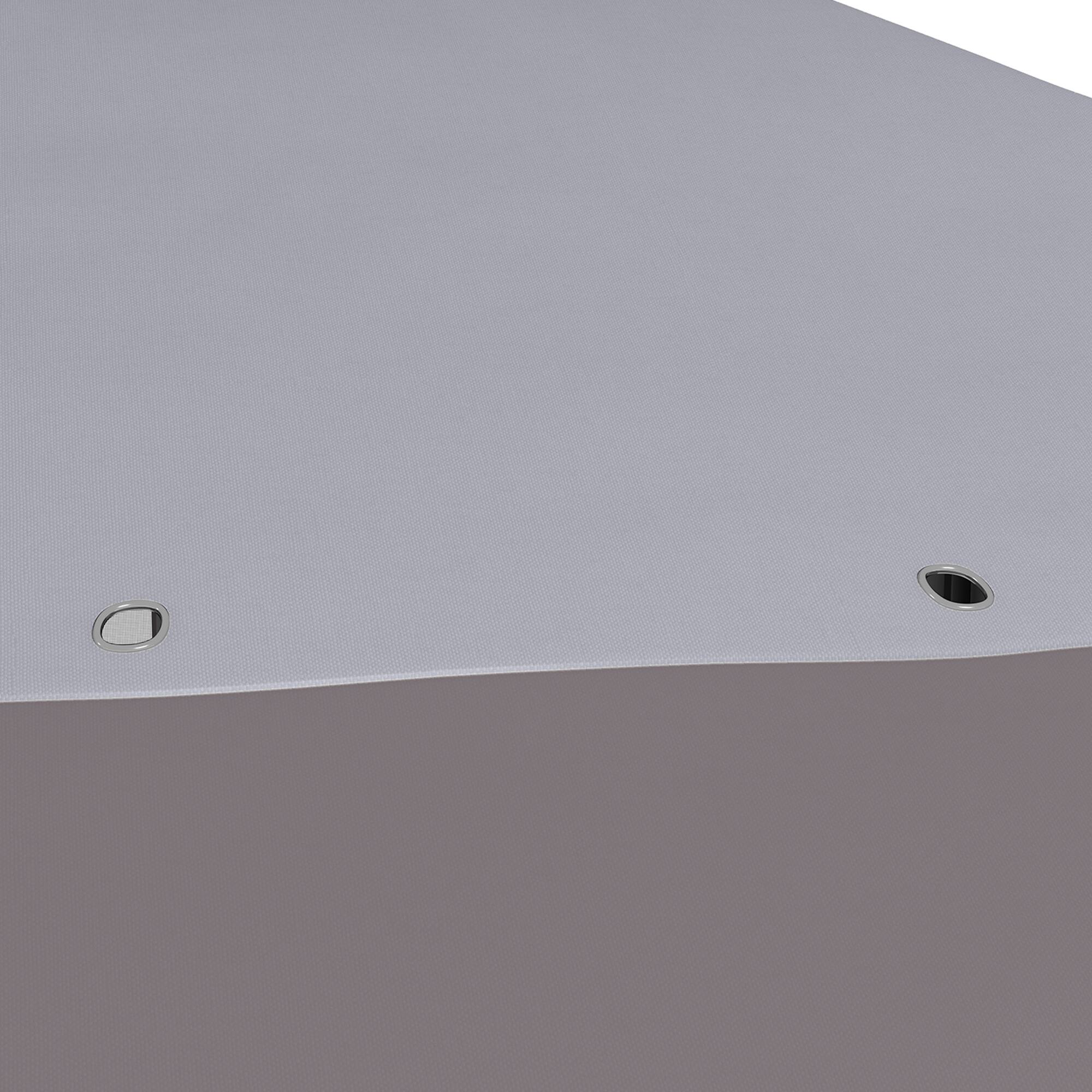 Alt View 8. Outsunny - 13' x 13' Pop Up Gazebo with Netting, UPF 50+ Instant Canopy Tent Shelter with Water/Sand Bags, Wheeled Carry Bag - Light Gray.