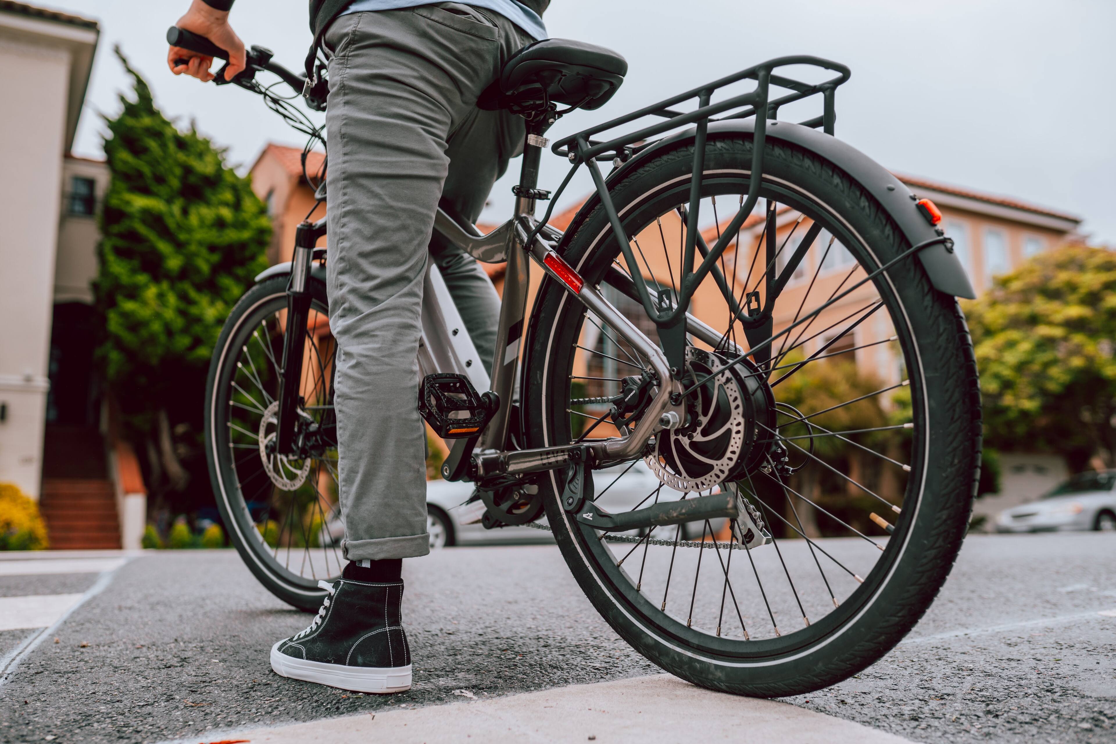 Alt View 15. Aventon - Level.2 Commuter Step-Over eBike w/ up to 60 miles Max Operating Range and 28 MPH Max Speed - Clay Grey.