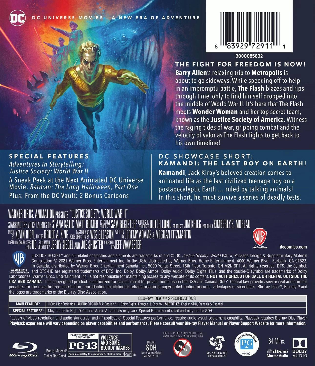 Back. Justice Society: World War II [Blu-ray].