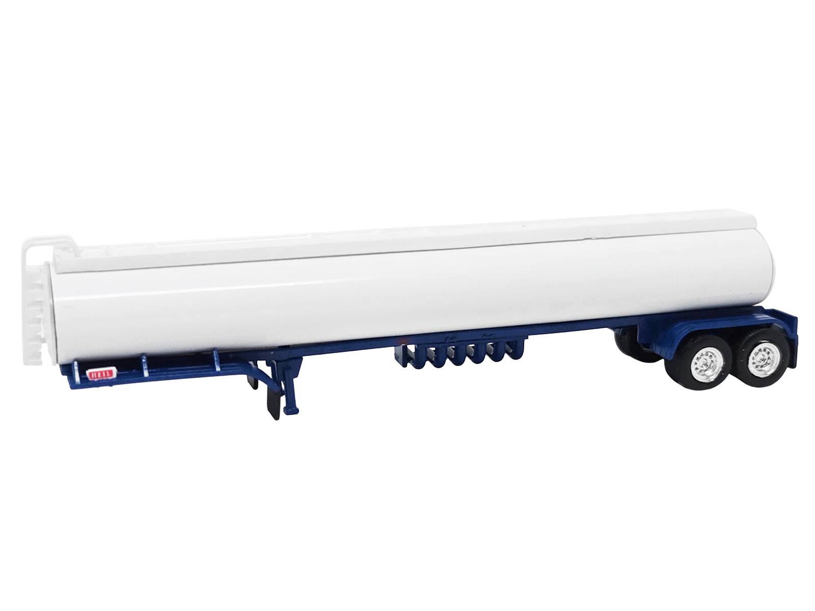 Alt View 1. HO Logistics Replicas - Tanker Trailer White and Blue 1/87 (HO) Scale Plastic Model by HO Logistics.