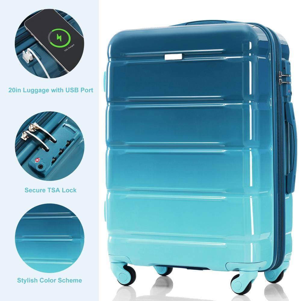 706 Charged 20in Luggage with USB Port Secure TSA Lock Stylish Color Scheme

- 20in Luggage with USB Port
- Secure TSA Lock
- Stylish Color Scheme